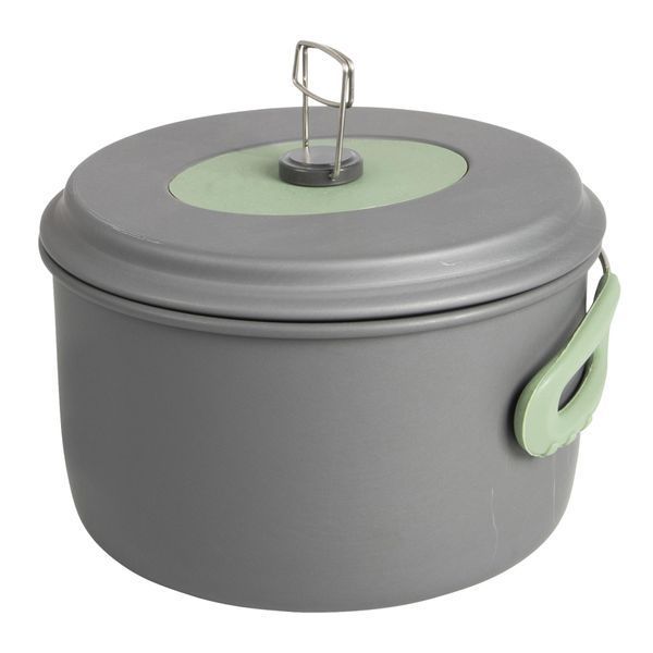Набор посуды Bo-Camp Explorer XL 4 Pieces Hard Anodized Grey/Green (2200249) DAS302116DASM фото