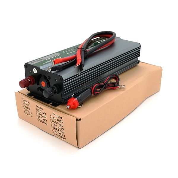 Інвертор напруги Demuda DMDPSW-800W 12V/220V 800W з правильною синусоїдою 1 універсальна розетка 2 USB клемні проводи Q20 2000000291543YT фото
