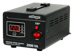 Автоматический регулятор напряжения EnerGenie EG-AVR-D2000-01, 220 В, 2000 ВА 1008005EDG фото