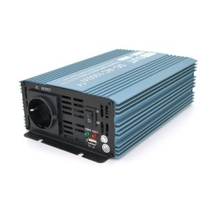 Инвертор напряжения Mexxsun MXS-1000, 24V/220V, 1000W с модифицированной синусоидой, 1 Shuko, клемные провода, Q4 22170A77ACAE фото