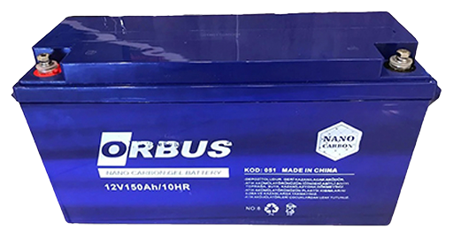 Акумуляторна батарея ORBUS CG12150 GEL 12 V 150 Ah (485 x 172 x 240) Black 47kg Q1/34 B2C4331A45FF фото