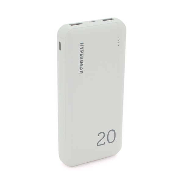 PowerBank Hypergear 20000mAh Fast Charge, 2*USB, White, Q24 1309DCAAF8F6 фото