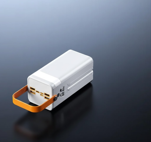 Портативный внешний аккумулятор Power Bank 100000 mAh белый eve1321 фото
