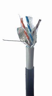 Кабель витая пара Cablexpert FPC-6004GE-SO-OUT, CAT6, одножильный, медь (AWG23), экранированный, 305 м 1606203EDG фото