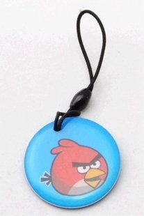 Перезаписуваний ключ-заготовка ID-09 125 кГц Angry Birds для EM-Marine 39511FORS фото