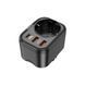 Сетевой фильтр HOCO NS3 на 1 розетку + 2 USB + USB-C, 20W, 220В, Black 2000000378510YT фото 1