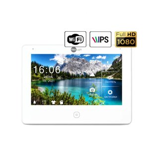 7-дюймовий сенсорний Full HD відеодомофон з WiFi\LAN і пам'яттю NeoLight ALPHA HD WF білий E53C8435D9D2 фото