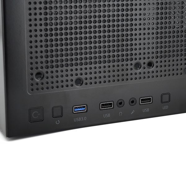 Корпус комп'ютерний YOGO M2PRO - 0.7mm SPCC ATX 1x3.0 USB+2x2.0 USB+Audio Black (411x216x490mm) без БП 2000000063102YT фото