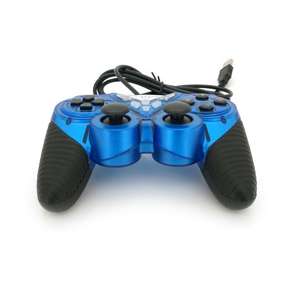 Геймпад Brazzers BR-8600 проводной для ПК, USB 2.0, Double Shock, Blue, Blister 2000000360102YT фото