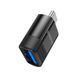 Перехідник Borofone BV18 USB 3.0(F) на Type-C(M) чорний швидкість передачі до 5 Гбіт/с компактний 2000000387826YT фото 6