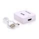 Конвертер Mini, HDMI to VGA, ВХОД HDMI(мама) на ВЫХОД VGA(мама), 720P/1080P, White, BOX 2240620162940YT фото 2