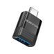 Перехідник Borofone BV18 USB 3.0(F) на Type-C(M) чорний швидкість передачі до 5 Гбіт/с компактний 2000000387826YT фото 2