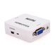 Конвертер Mini, HDMI to VGA, ВХОД HDMI(мама) на ВЫХОД VGA(мама), 720P/1080P, White, BOX 2240620162940YT фото 1