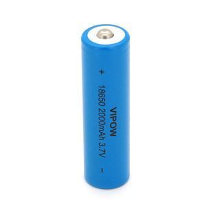 Акумулятор 18650 Li-Ion Vipow ICR18650 TipTop 2000mAh 3.7V Blue Q50/500 2000000186702YT фото