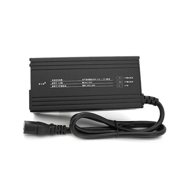Зарядний пристрій для акумуляторів Li-ion 12V(12,6V) 3S 10A штекер Triangle plug (T-tipe/IEC/C13 N+L-) LED-індикація 137x90x50mm 2000000369525YT фото
