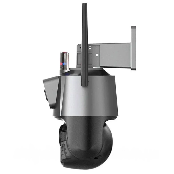 Поворотна вулична Wi-Fi камера відеоспостереження V380-V21 8MP з сиреною і нічним баченням 360&deg; огляд eve1061 фото