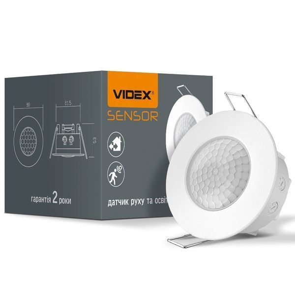 Датчик руху і освітлення інфрачервоний VIDEX VL-SPR17W 220V 99-00017540VIAT фото
