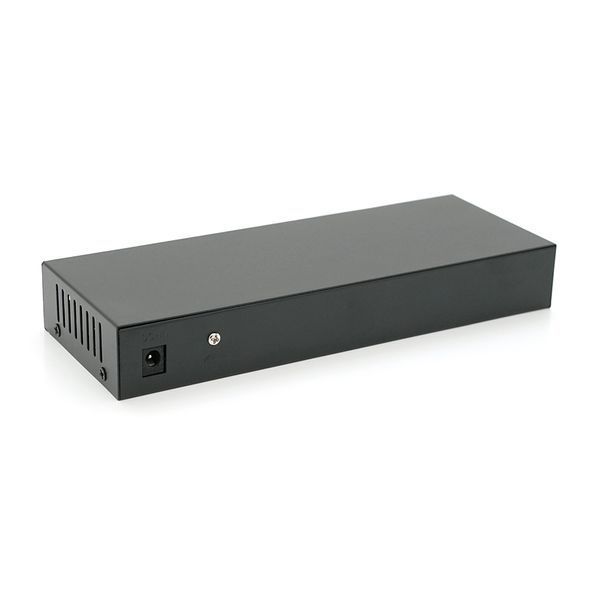 Комутатор POE 48V з 8 портами POE 100Мбіт + 2 портами Ethernet (UP-Link) 100Мбіт корпус &ndash; метал чорний БП в комплекті Q18 2000000021447YT фото