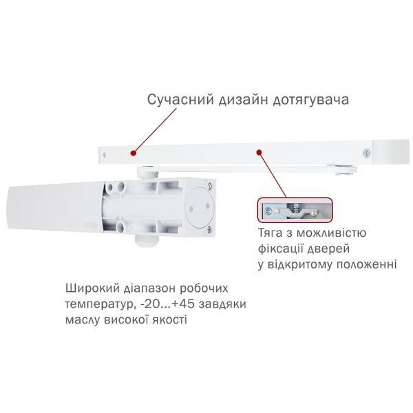 Доводчик RYOBI 1200 D-1200T WHITE 99-00012860VIAT фото