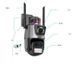 Поворотна вулична Wi-Fi камера відеоспостереження V380-V21 8MP з сиреною і нічним баченням 360&deg; огляд eve1061 фото 6
