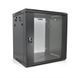 Шафа Merlion 12U 600*450*634 (Ш*Г*В) мм загартоване скло чорний сталь 1,2мм з замком (в розібраному вигляді) 2000000235295YT фото 1