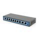 Комутатор POE 48V з 8 портами POE 100Мбіт + 2 портами Ethernet (UP-Link) 100Мбіт корпус &ndash; метал чорний БП в комплекті Q18 2000000021447YT фото 1