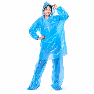 Дождевик Raincoat Set комплект плащ и брюки, голубой eve1924 фото