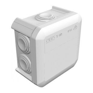 Коробка розподільна зовнішня Т40 90х90х52 IP55 OBO Bettermann колір білий 2000000005232YT фото