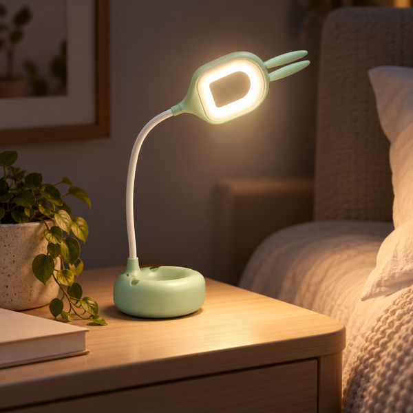 Дитяча настільна LED-лампа 60L 5 Вт з акумулятором 1200 мА&middot;г бірюзовий eve2021 фото