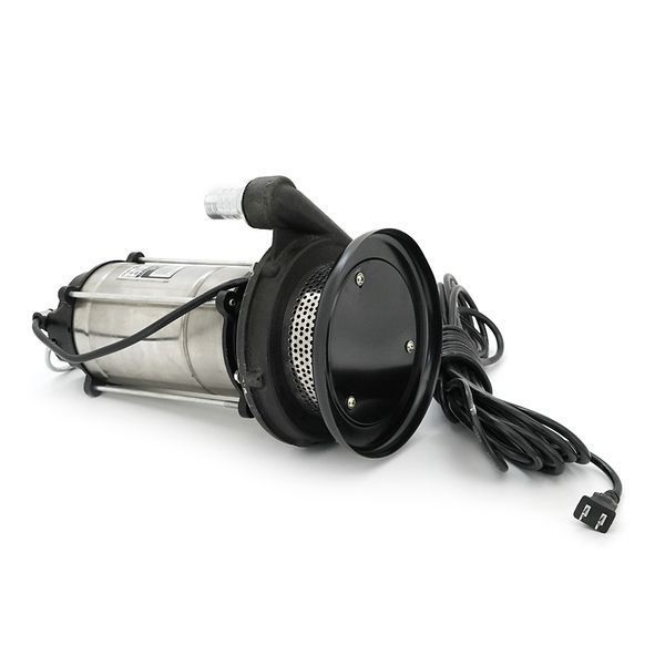 Погружной насос, 1500W, 220V, до 4 м&sup3;/ч, подъем до 30 м, 25мм, нержавеющая сталь, 410х200х230 мм, 11.5 кг. + переходник 2000000382395YT фото