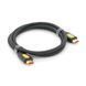 Кабель HDMI VEGGIEG V--H203 4K Premium 1.5m v2.0 OD-4.0mm чорний 2880000434924YT фото 1