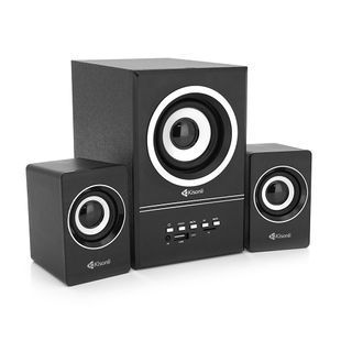 Колонки Kisonli U-2700BT 5W+2x3W USB/TF/BT/FM/AUX з сабвуфером DC: 5V Black BOX Q16 2000000313221YT фото