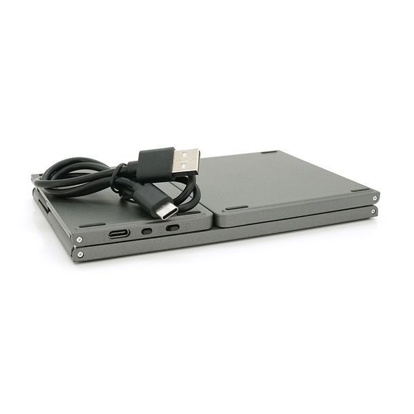 Клавиатура беспроводная B033, раскладная, 64 клавиши, Touchpad, (Eng / Pyc), 2.4G, Gray, 300x98mm, Box 2000000374642YT фото