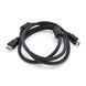 Кабель Ritar Premium PL-HD348 HDMI-HDMI Ultra HD 4K 1080P 1.5m v1.4 OD-7.3mm з фільтром круглий Black конектор Gold Box Q150 2000000199276YT фото 1