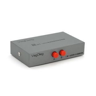 VGA сплиттер Veggieg V-F201 &ndash; переключатель мониторов на 2 входа, Silver 2000000403946YT фото