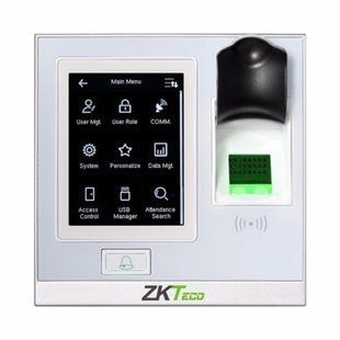 Сетевой биометрический терминал ZKTeco SF400 MF контроль доступа по отпечатку пальца и картам Mifare 53055FORS фото