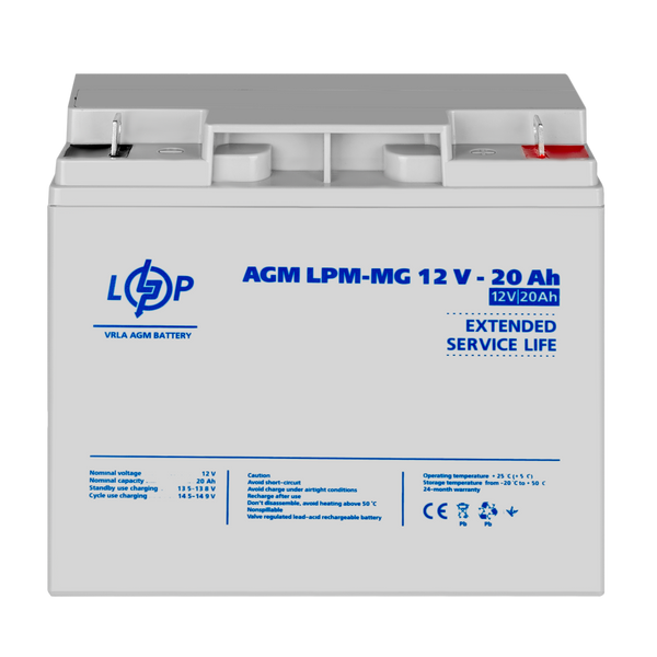 Акумулятор мультигелевий LPM-MG 12V - 20 Ah 34E46C8B3E7C фото