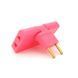 Тройник + переходник 3 in 1, UK/US-EU, 220В, 10А, поворотный 180&deg;, Pink 2000000314549YT фото 3