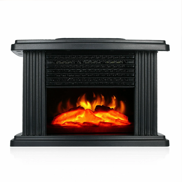 Тепловентилятор Flame Heater 1000 Вт з ефектом полум'я та пультом ДК eve1932 фото