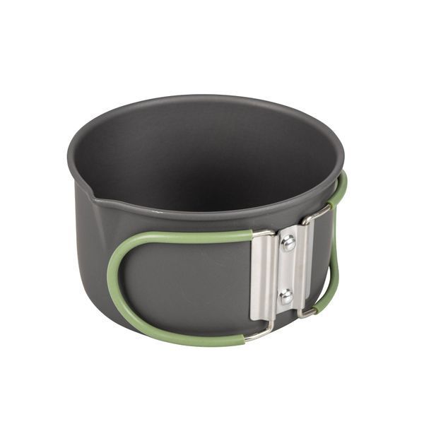 Набор посуды Bo-Camp Explorer 4 Pieces Hard Anodized Grey/Green (2200244) DAS301407DASM фото