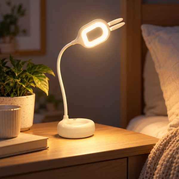 Дитяча настільна LED-лампа 60L 5 Вт з акумулятором 1200 мА&middot;год бежева eve2024 фото
