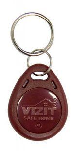 Брелок VIZIT-RF3.1 безконтактний RFID коричневий для зчитувачів Mifare 46129FORS фото