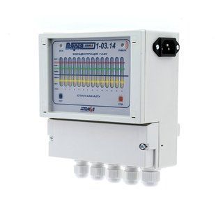 Блок управления промышленного газосигнализатора с протоколом Modbus RTU Теміо ВАРТА 1-03.14 96-00054TRIN фото