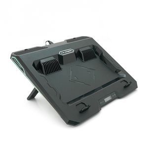 Подставка под ноутбук IceCoorel A3, 10-15.6", 2*60mm 2800&plusmn;10% RPM, корпус пластик, 2xUSB2.0 + LCD + speed controllers, 400x350x45mm, Black, Box, Q10 2000000356754YT фото