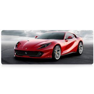 Коврик 300*700 тканевой Ferrari 812 superfast с боковой прошивкой, толщина 2 мм, Red, Пакет 2000000356662YT фото