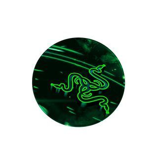 Коврик 200*200 мм тканевой RAZER 8 с боковой прошивкой (круглый), толщина 3 мм, цвет Black/Green, Пакет 2000000357690YT фото