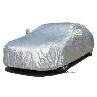 Захисний тент-чохол для автомобіля 5,8x1,8 м Universal Car Cover зі світловідбиваючими смугами &mdash; захист від сонця і снігу eve1082 фото