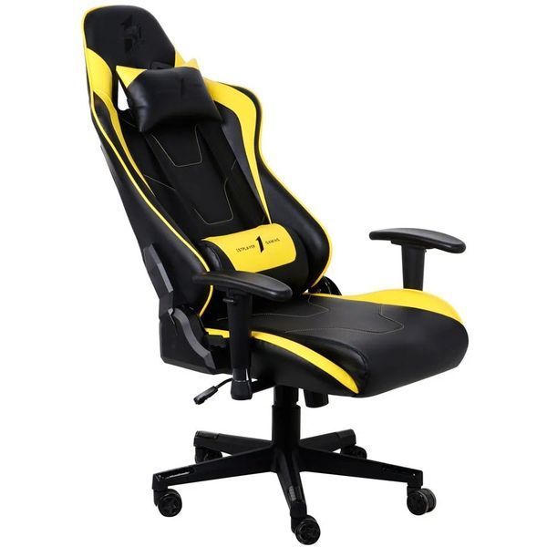Крісло для геймерів 1stPlayer FK2 Black/Yellow 587804DCL фото