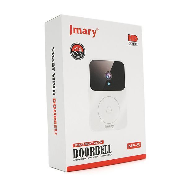 Бездротовий відеодзвінок Jmary MF-5 з Wi-Fi 800mAh білий 2880000439509YT фото