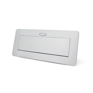 Розетка напольная выдвижная с заземлением J29L, две розетки + 2*USB + 2* RJ45, Input: AC 100-250V 16A, Silver 2000000218885YT фото
